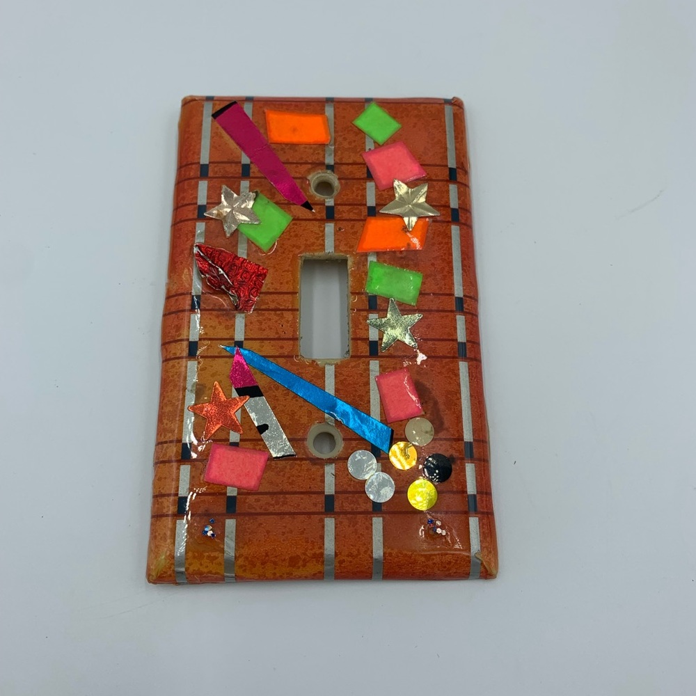 Handmade single light switch cover
